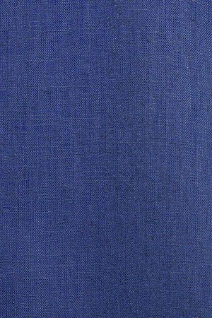 Royal-blue Mandarin-collar shirt in linen and cotton with Rigby Go embroidery - Image 8