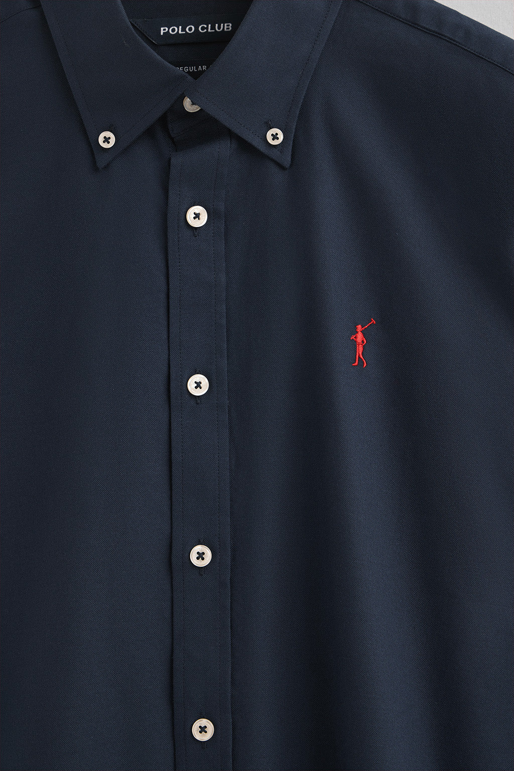 Navy-blue shirt with regular fit and Rigby Go logo - Image 6