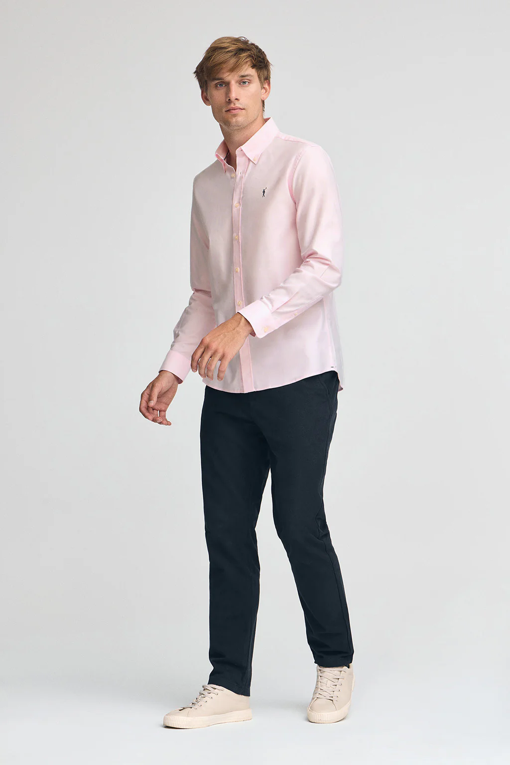 Pink shirt with regular fit and Rigby Go logo - Image 3