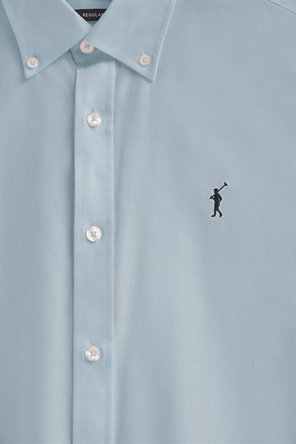 Sky-blue shirt with regular fit and Rigby Go logo - Image 6
