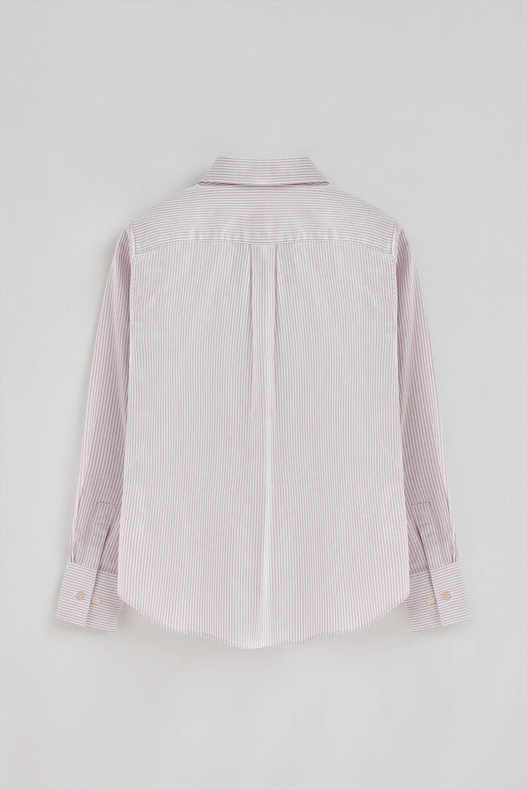Dusty-pink striped shirt with regular fit and Rigby Go logo - Image 7