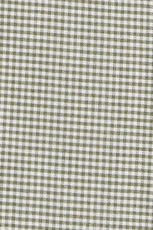 Army-green slim-fit shirt with Vichy checks and Rigby Go logo - Image 10