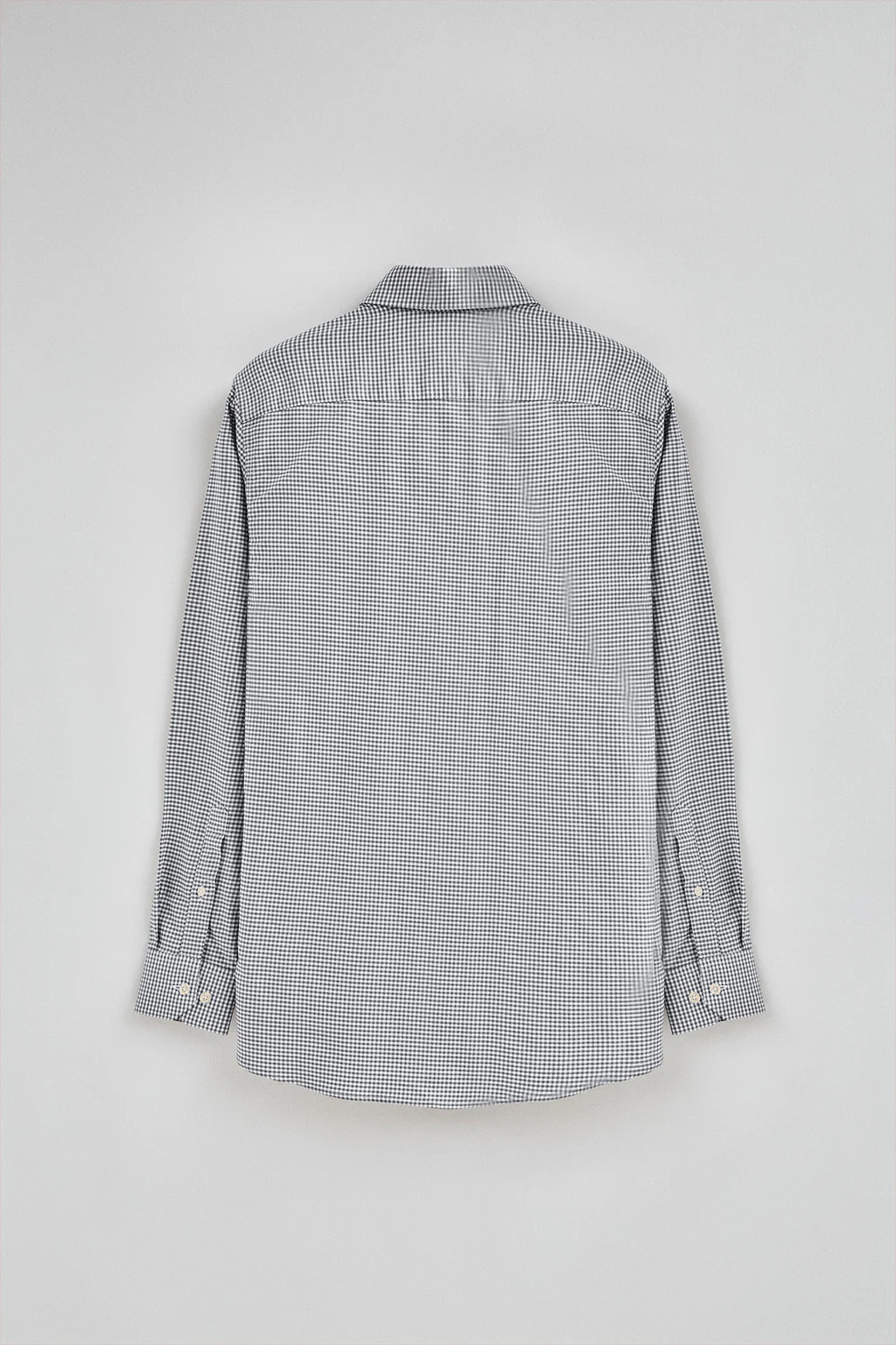 Navy-blue slim-fit shirt with Vichy checks and Rigby Go logo - Image 7