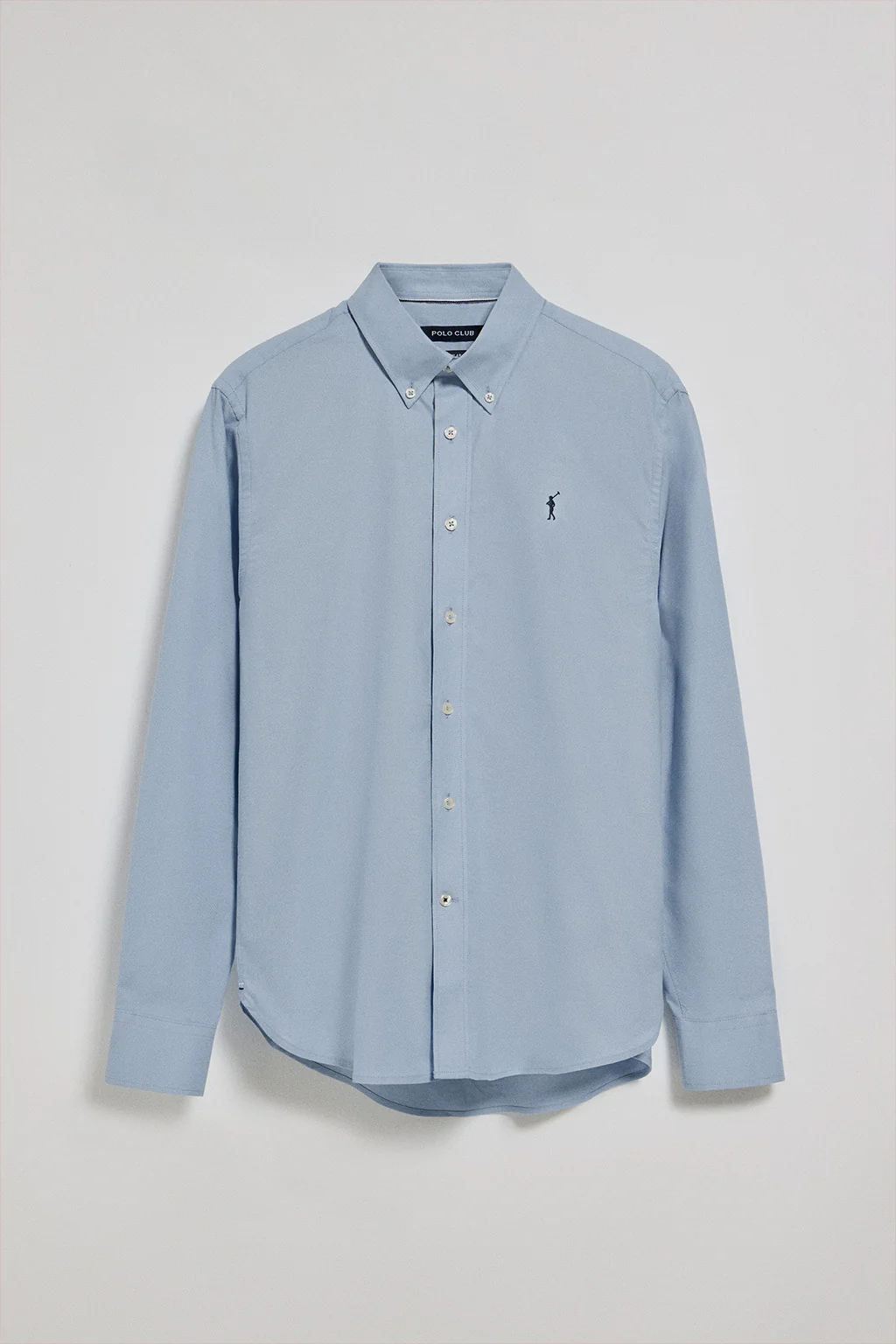 Sky-blue Oxford shirt with Rigby Go embroidered logo - Image 7