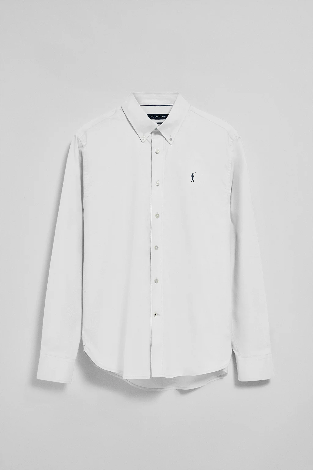 White Oxford shirt with Rigby Go embroidered logo - Image 5