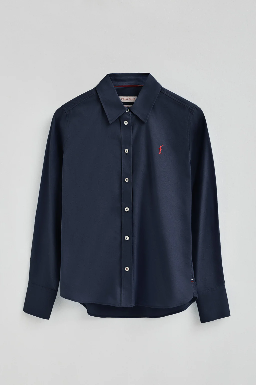 Navy-blue shirt with straight fit and Rigby Go logo - Image 7