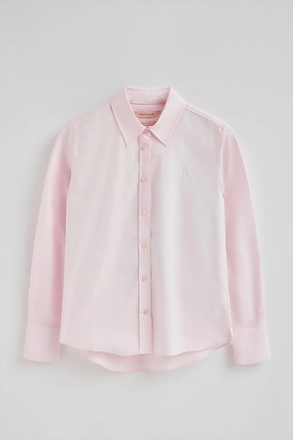 Pink shirt with straight fit and Rigby Go logo - Image 7