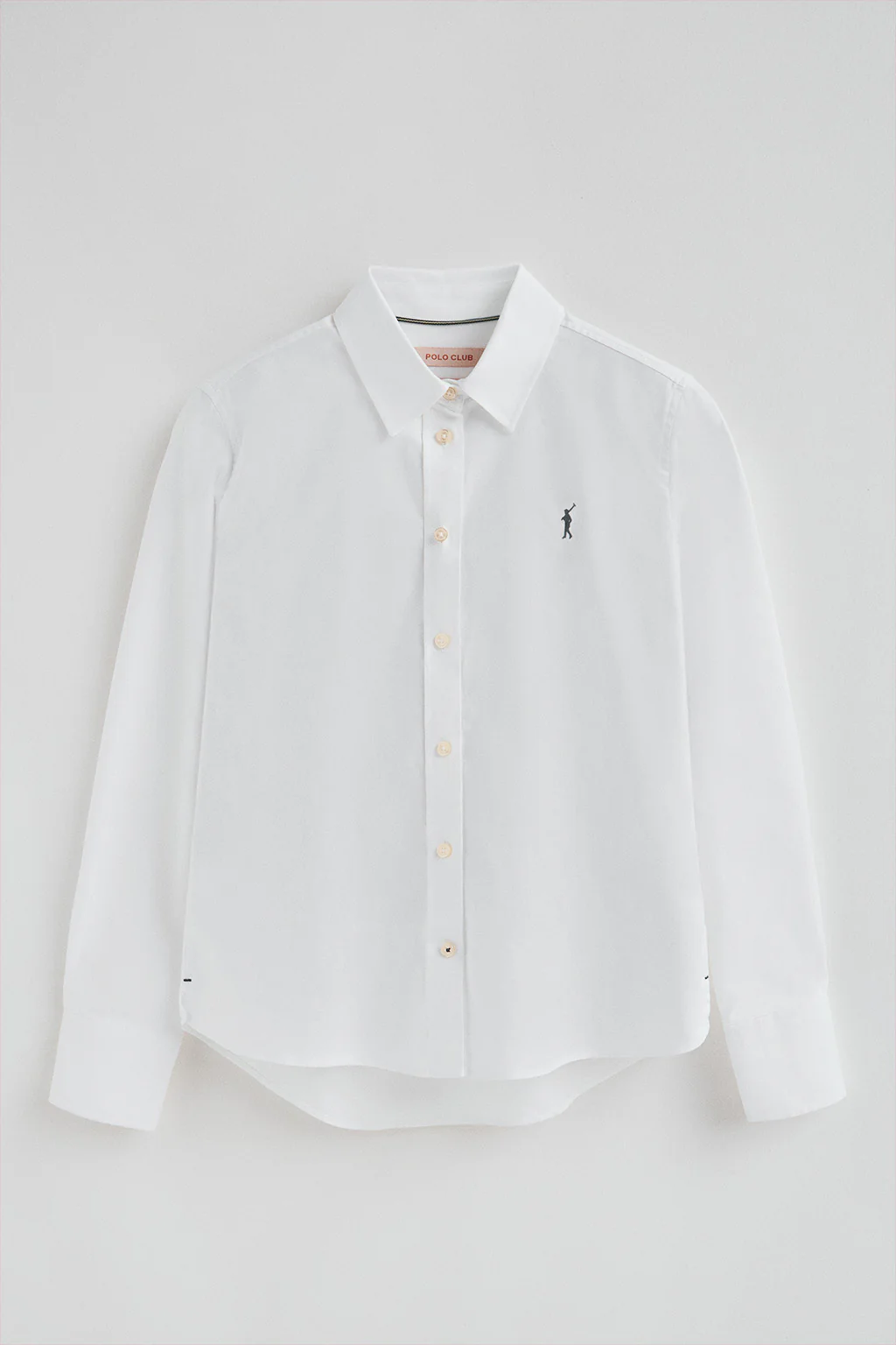 White shirt with straight fit and Rigby Go logo - Image 7