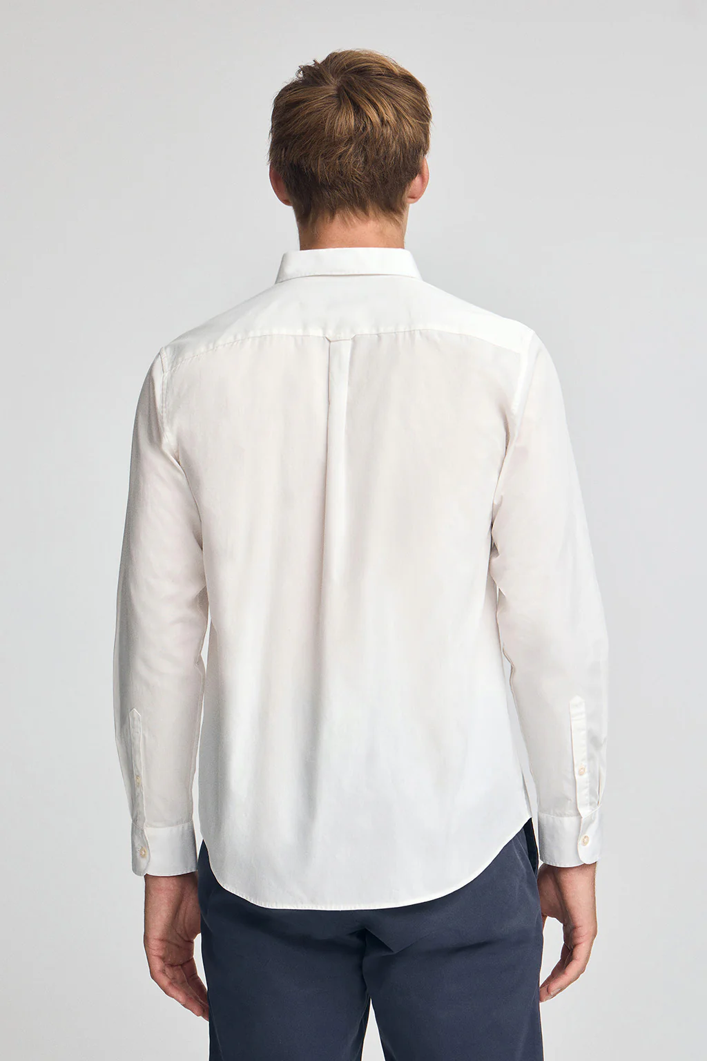 Nude poplin shirt with regular fit and Rigby Go logo - Image 4
