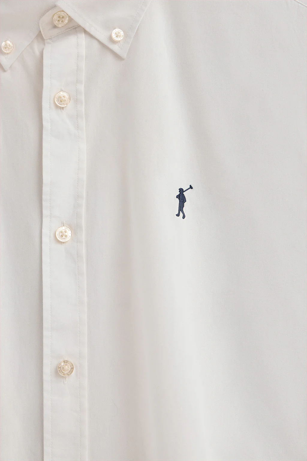 Nude poplin shirt with regular fit and Rigby Go logo - Image 6