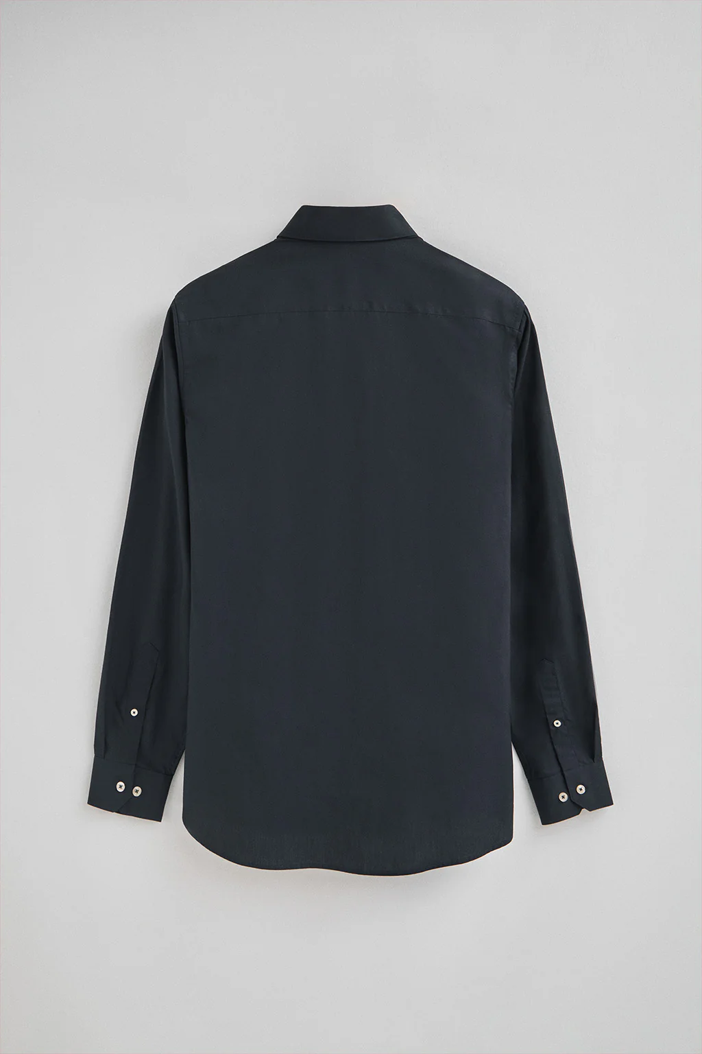 Navy-blue poplin shirt with slim fit and Rigby Go logo - Image 7