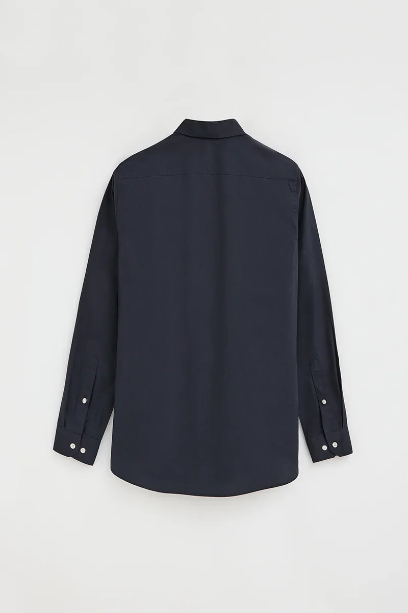 Navy-blue shirt with slim fit and Rigby Go logo - Image 9