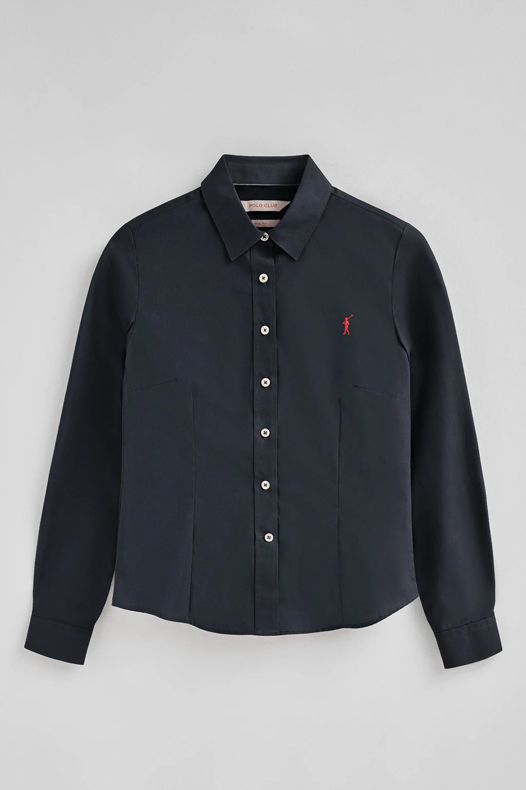 Navy-blue shirt with slim fit and Rigby Go logo - Image 8