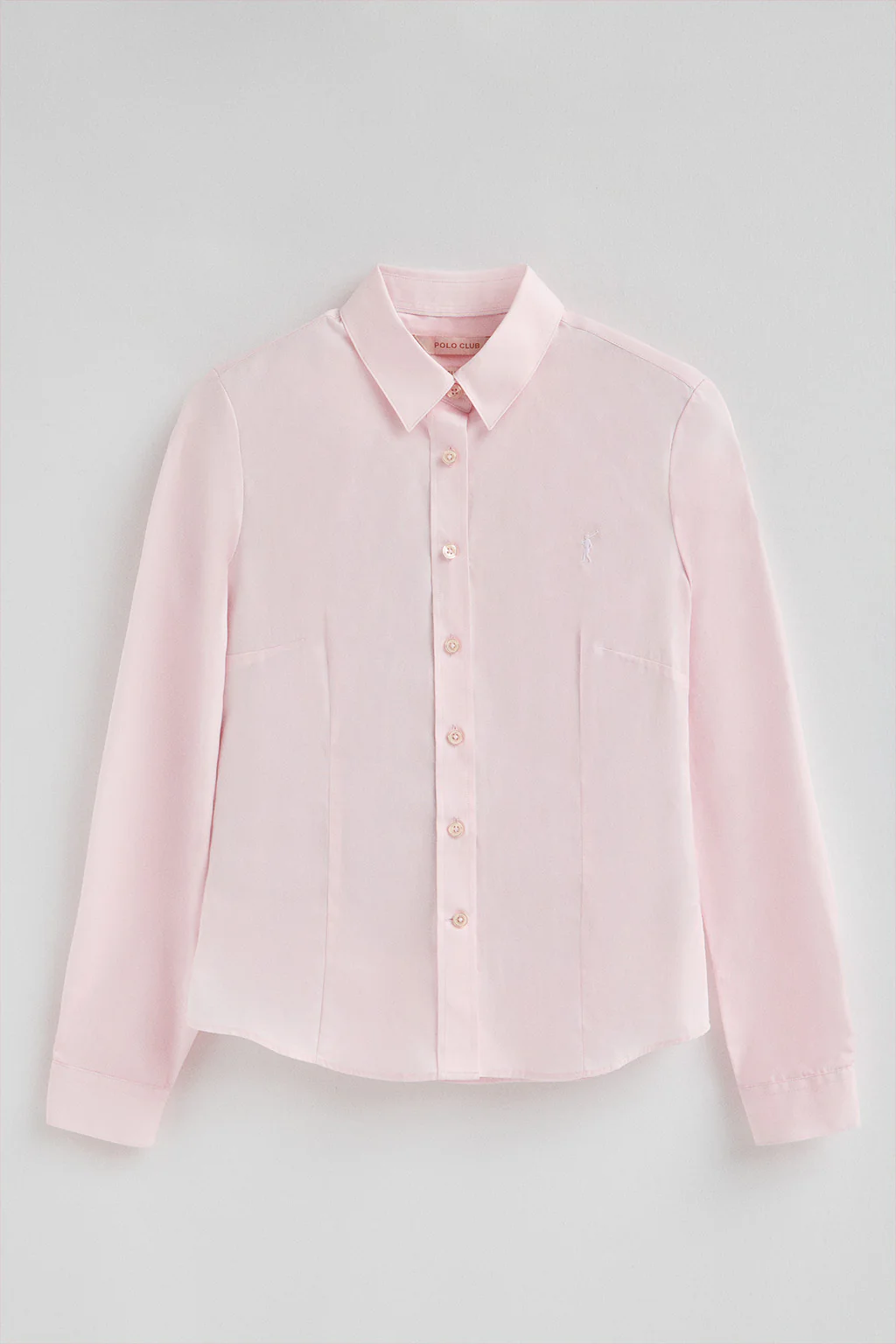 Pink shirt with slim fit and Rigby Go logo - Image 7