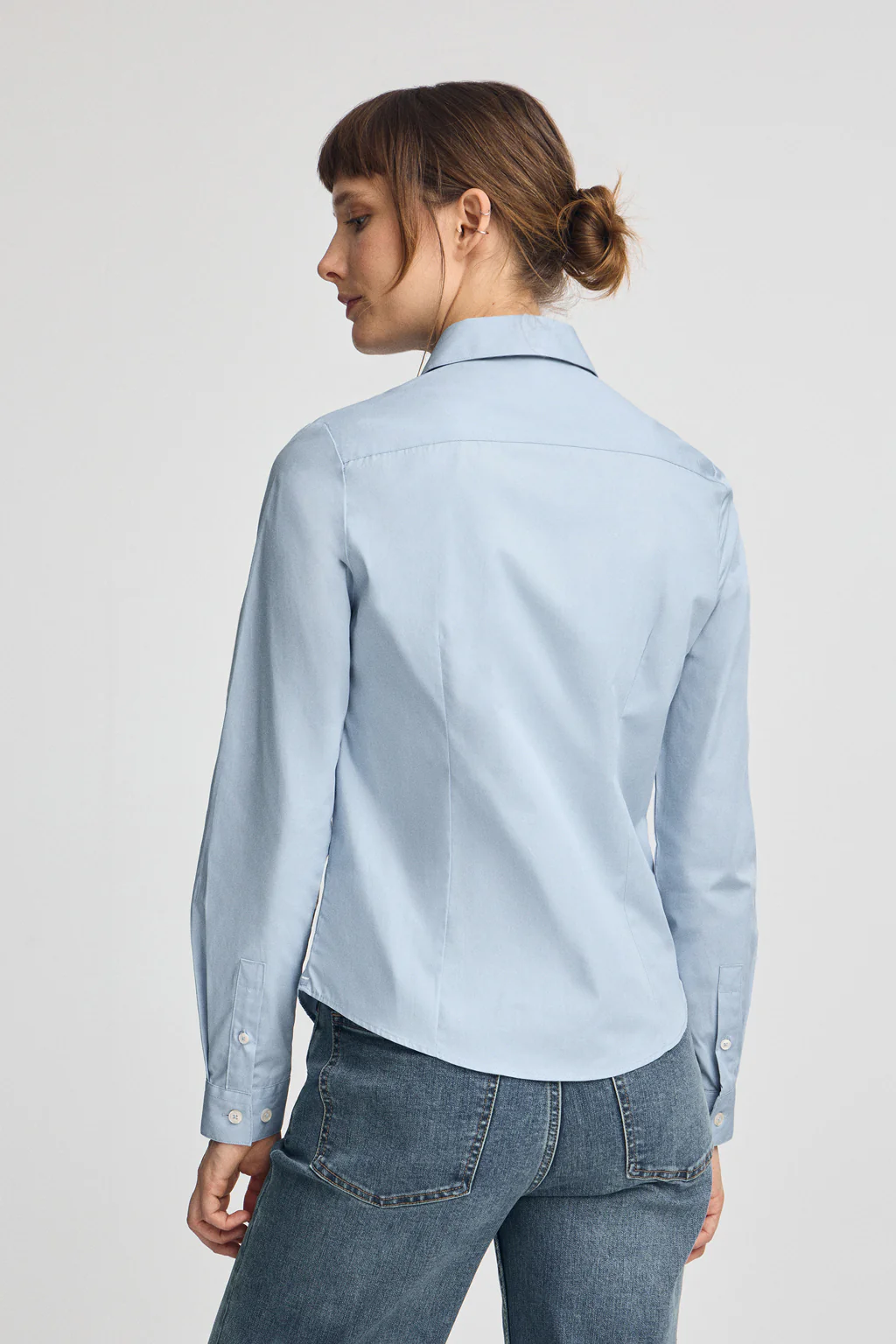 Sky-blue shirt with slim fit and Rigby Go logo - Image 4