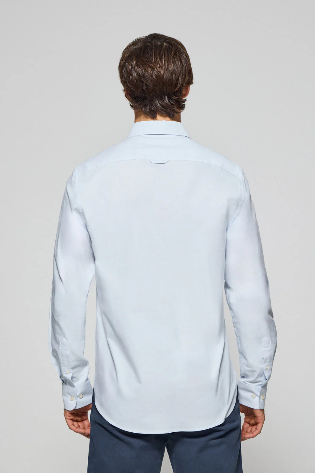 Sky-blue Oxford shirt with Rigby Go embroidered logo - Image 4