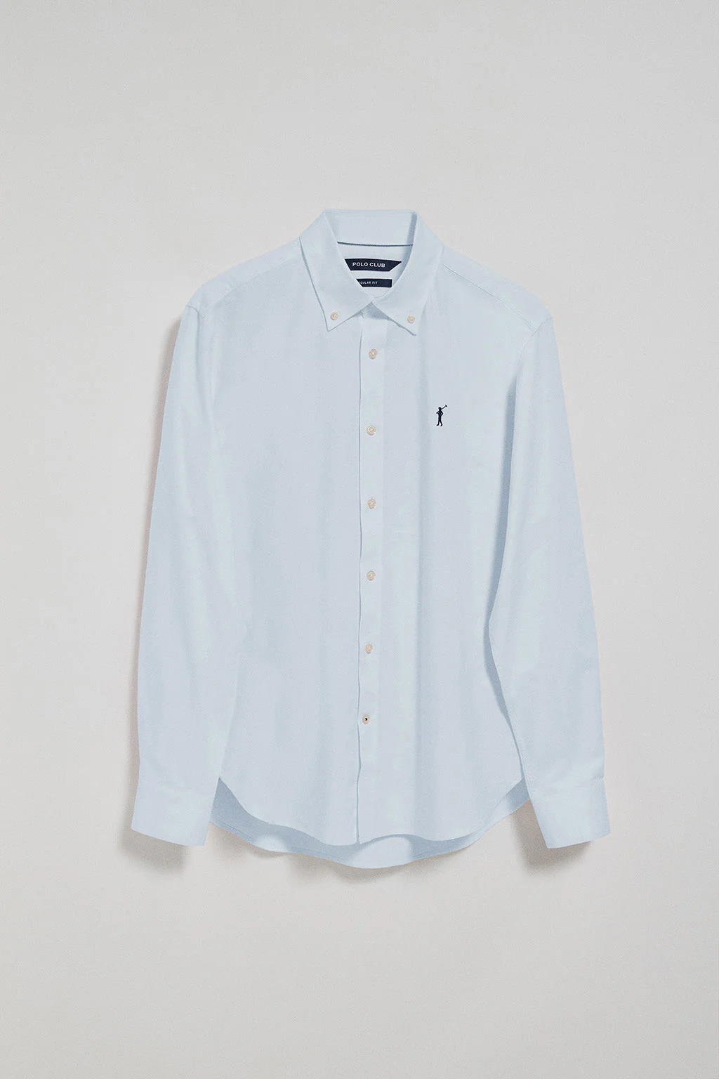 Sky-blue Oxford shirt with Rigby Go embroidered logo - Image 5