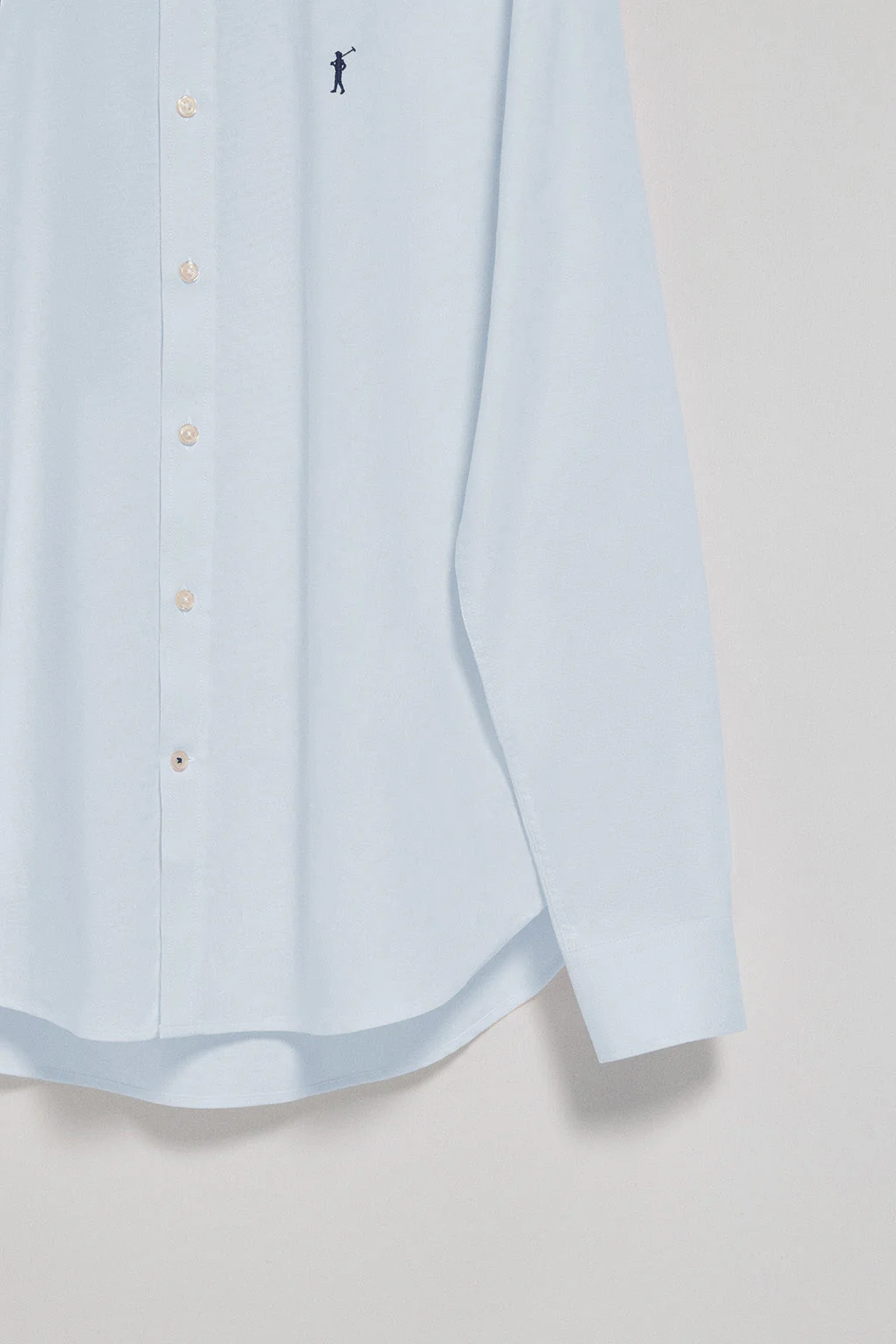 Sky-blue Oxford shirt with Rigby Go embroidered logo - Image 7