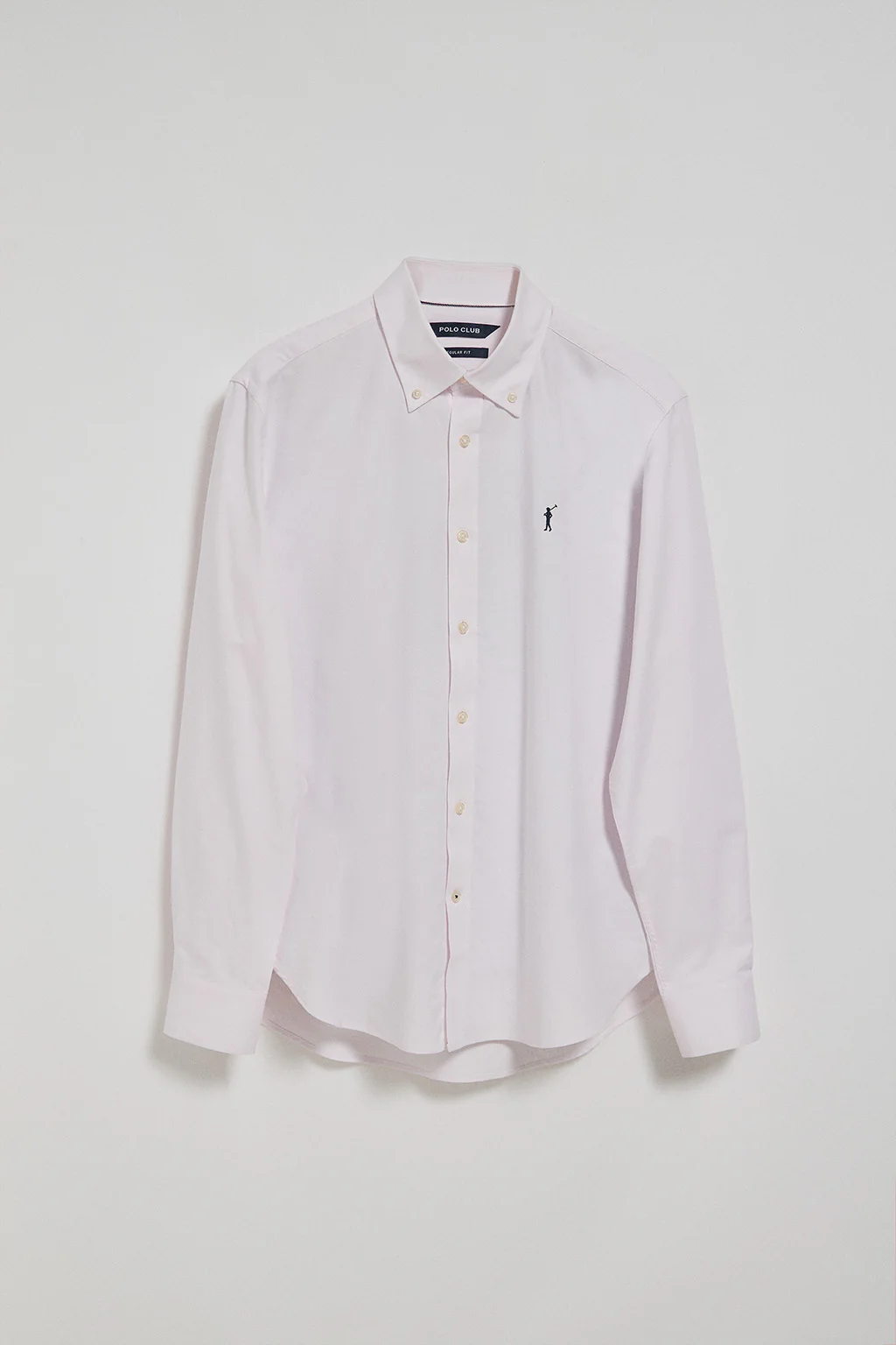 Pink Oxford shirt with Rigby Go embroidered logo - Image 9