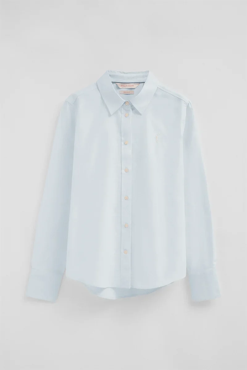 Light-blue regular-fit Oxford shirt with Rigby Go embroidery - Image 6