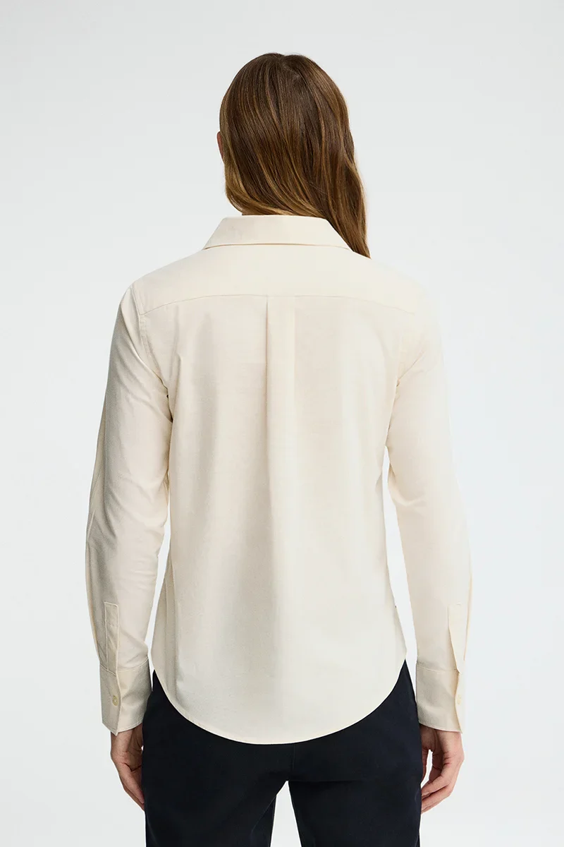 Cream regular-fit Oxford shirt with Rigby Go embroidery - Image 5