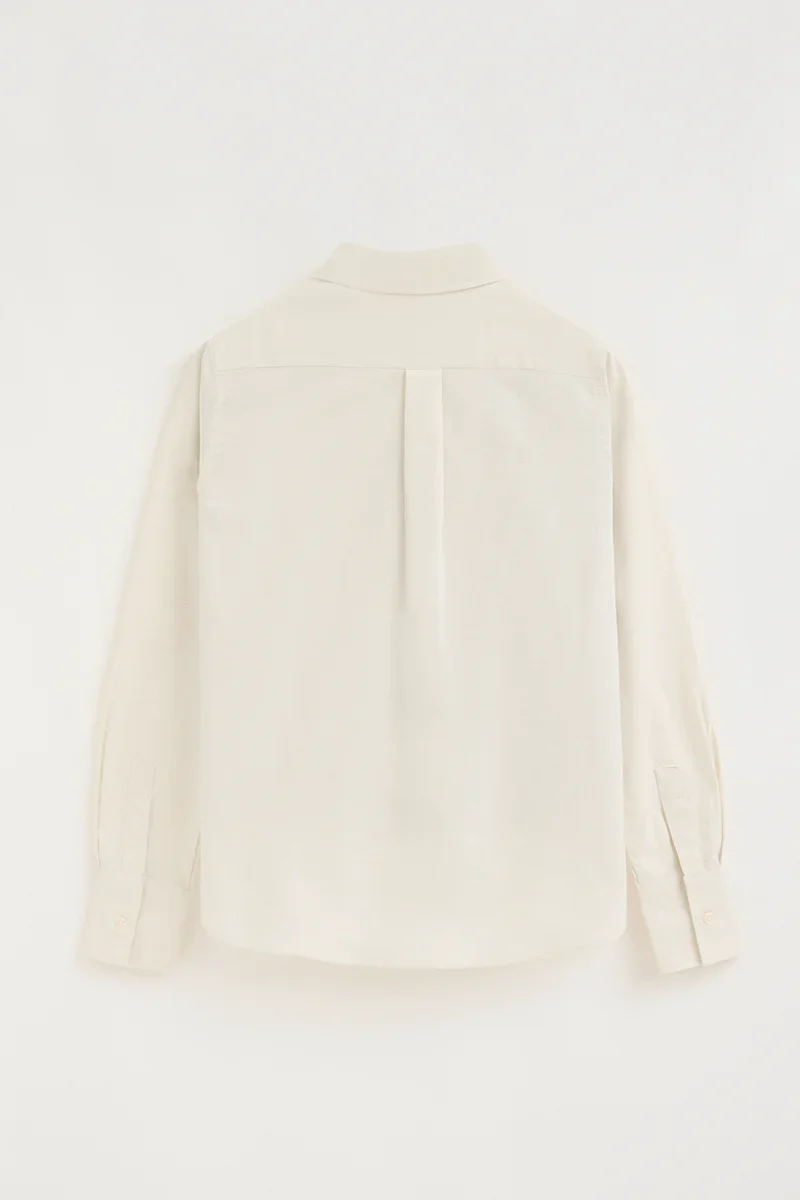 Cream regular-fit Oxford shirt with Rigby Go embroidery - Image 8
