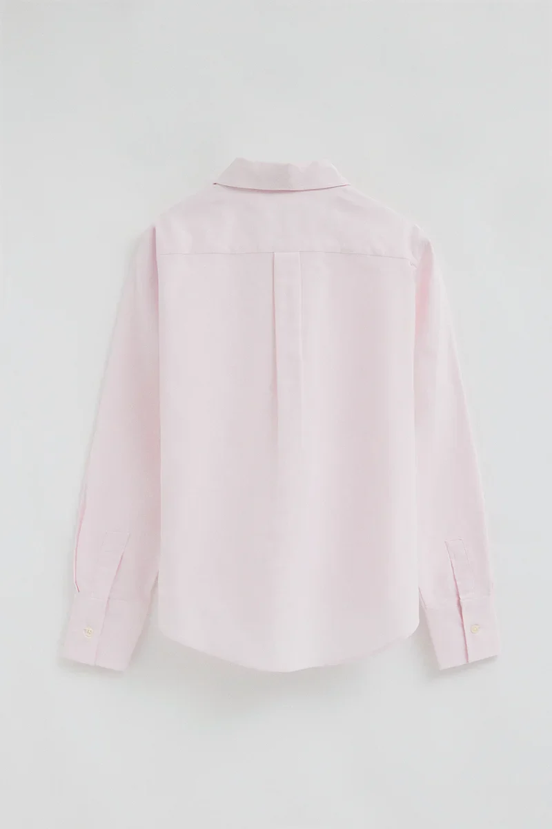 Pink regular-fit Oxford shirt with Rigby Go embroidery - Image 7