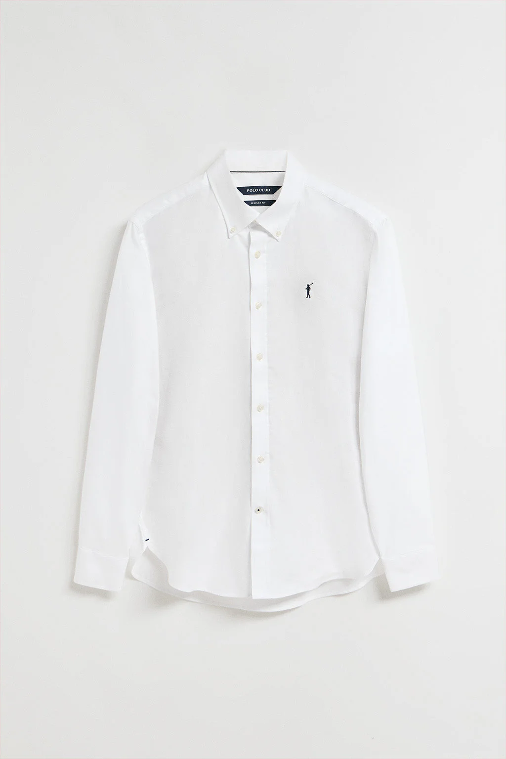 White Oxford shirt with Rigby Go embroidered logo - Image 5