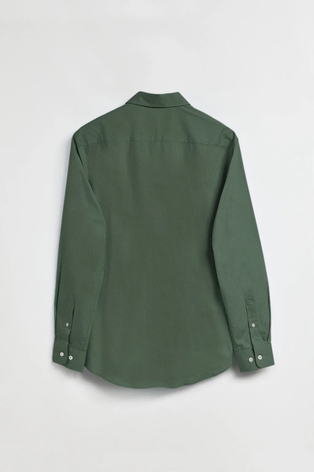Green poplin shirt with Rigby Go embroidered logo - Image 8
