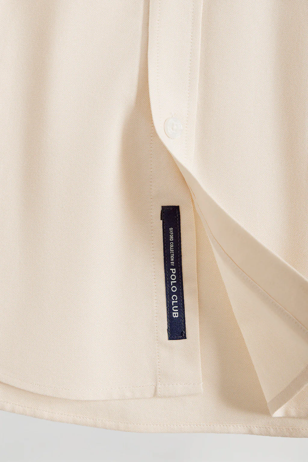 Beige Oxford shirt with Rigby Go logo - Image 7