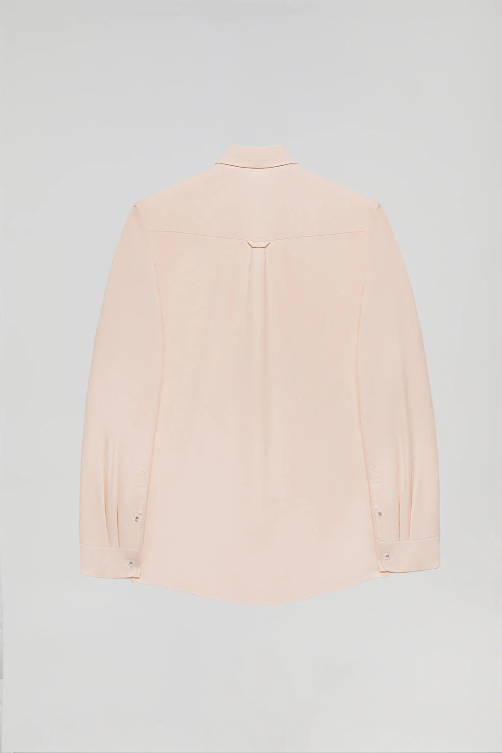 Peach Oxford shirt with Rigby Go logo - Image 10