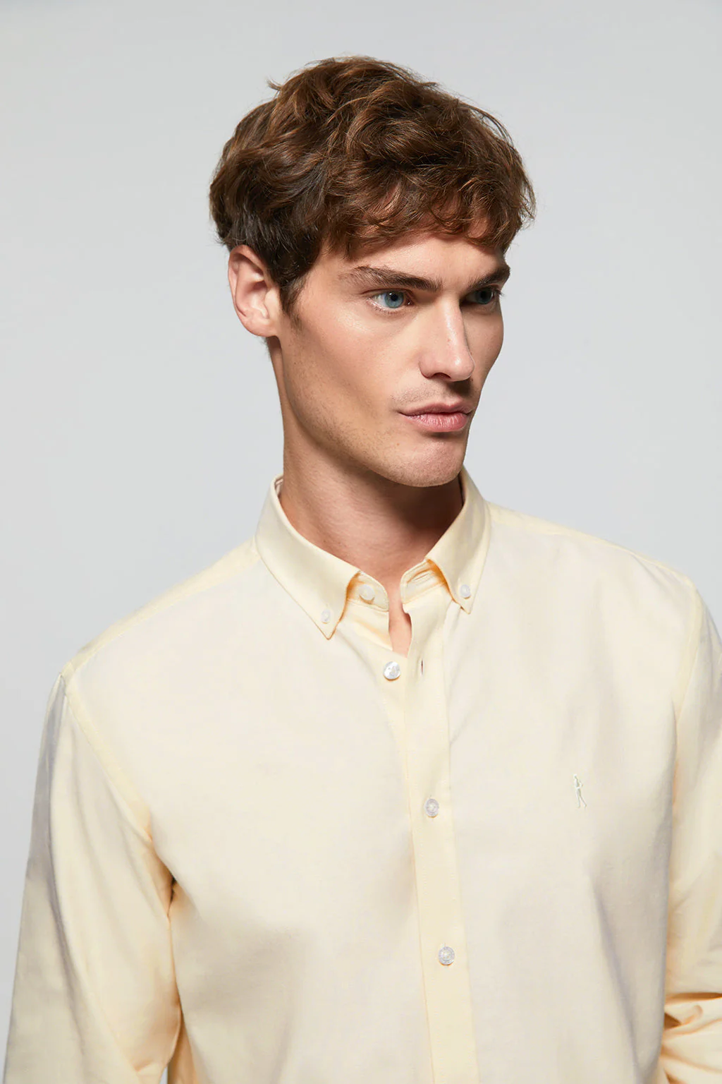 Yellow Oxford shirt with Rigby Go logo - Image 2
