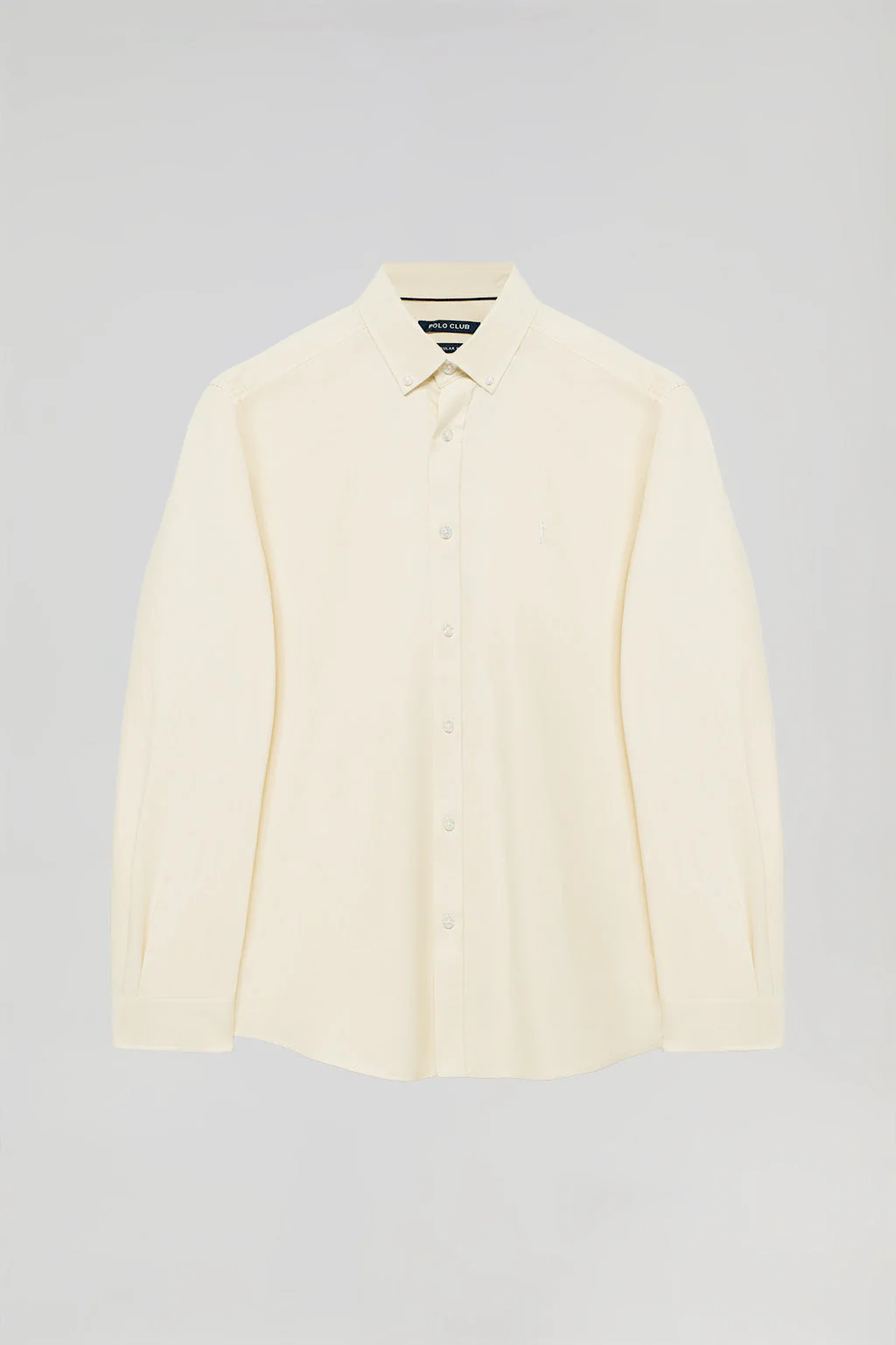 Yellow Oxford shirt with Rigby Go logo - Image 5
