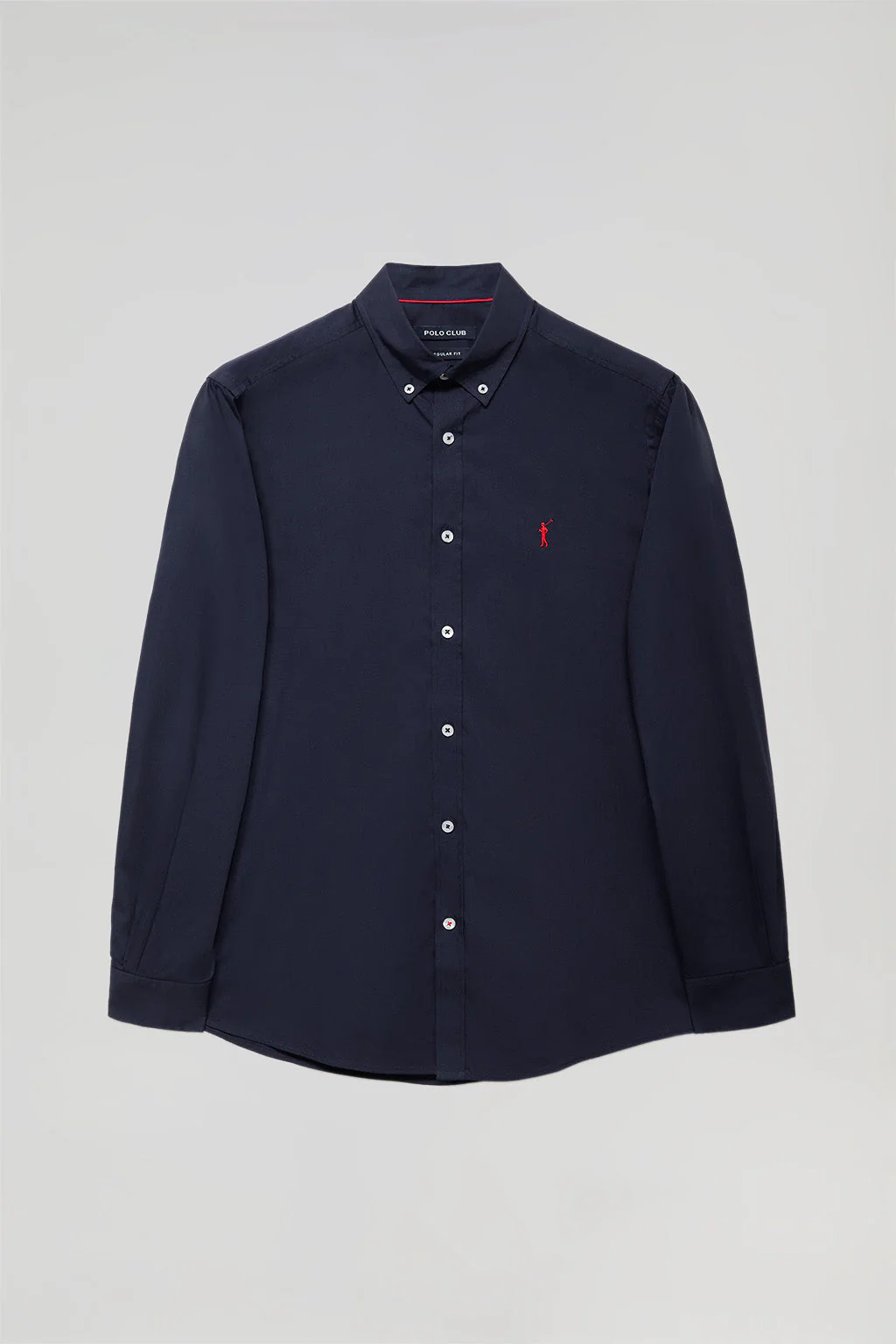 Navy-blue poplin shirt with Rigby Go logo - Image 5