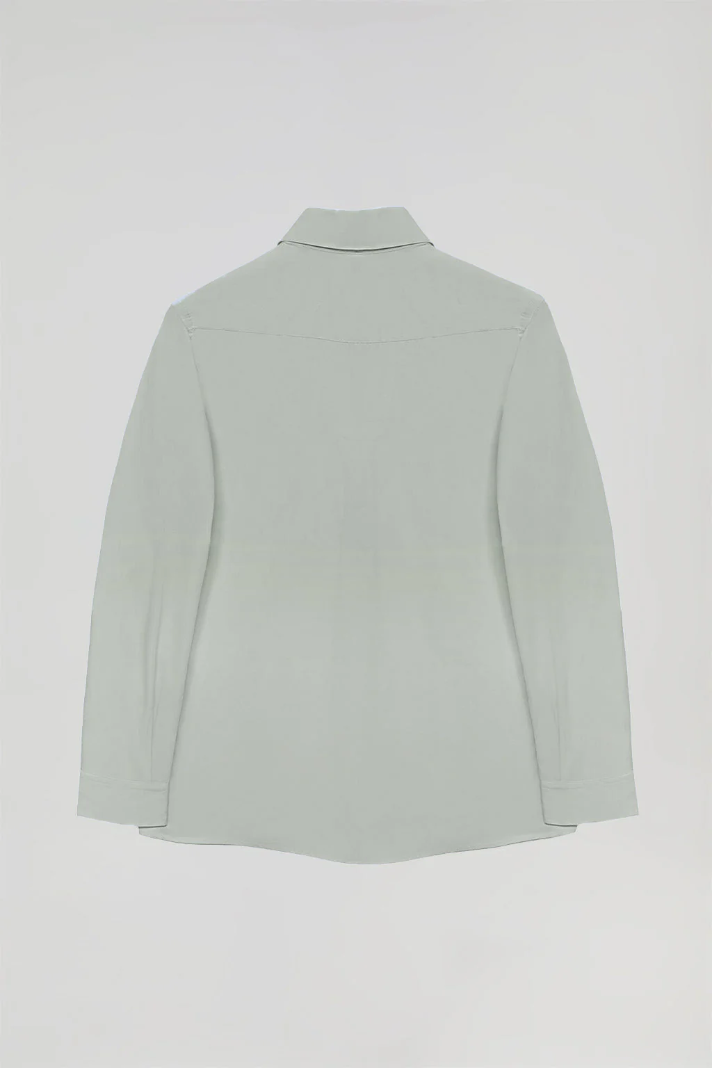 Jade-green slim-fit poplin shirt with Rigby Go logo - Image 10