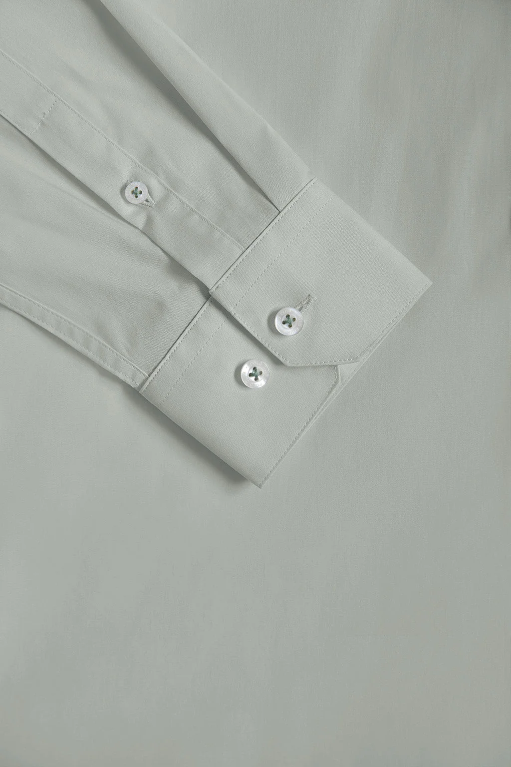 Jade-green slim-fit poplin shirt with Rigby Go logo - Image 9