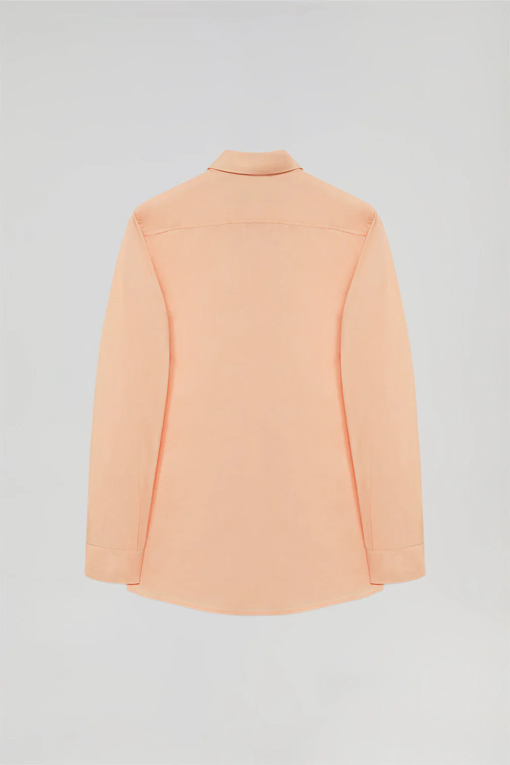 Peach slim-fit poplin shirt with Rigby Go logo - Image 10