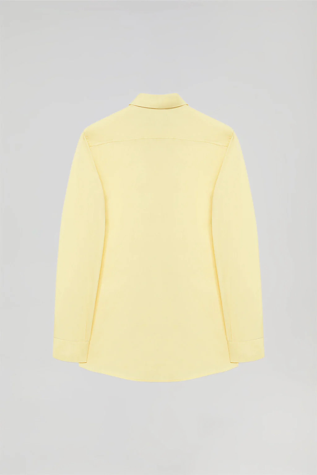 Yellow slim-fit poplin shirt with Rigby Go logo - Image 10