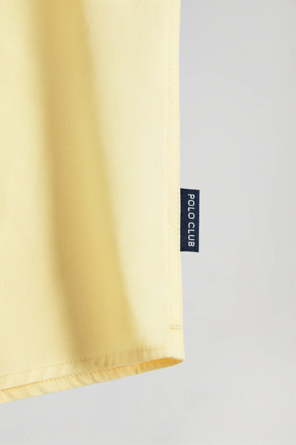 Yellow slim-fit poplin shirt with Rigby Go logo - Image 9
