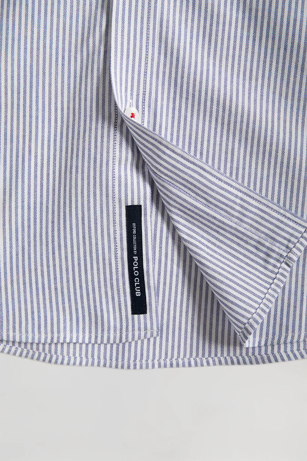 Navy-blue striped Oxford shirt with Rigby Go logo - Image 7