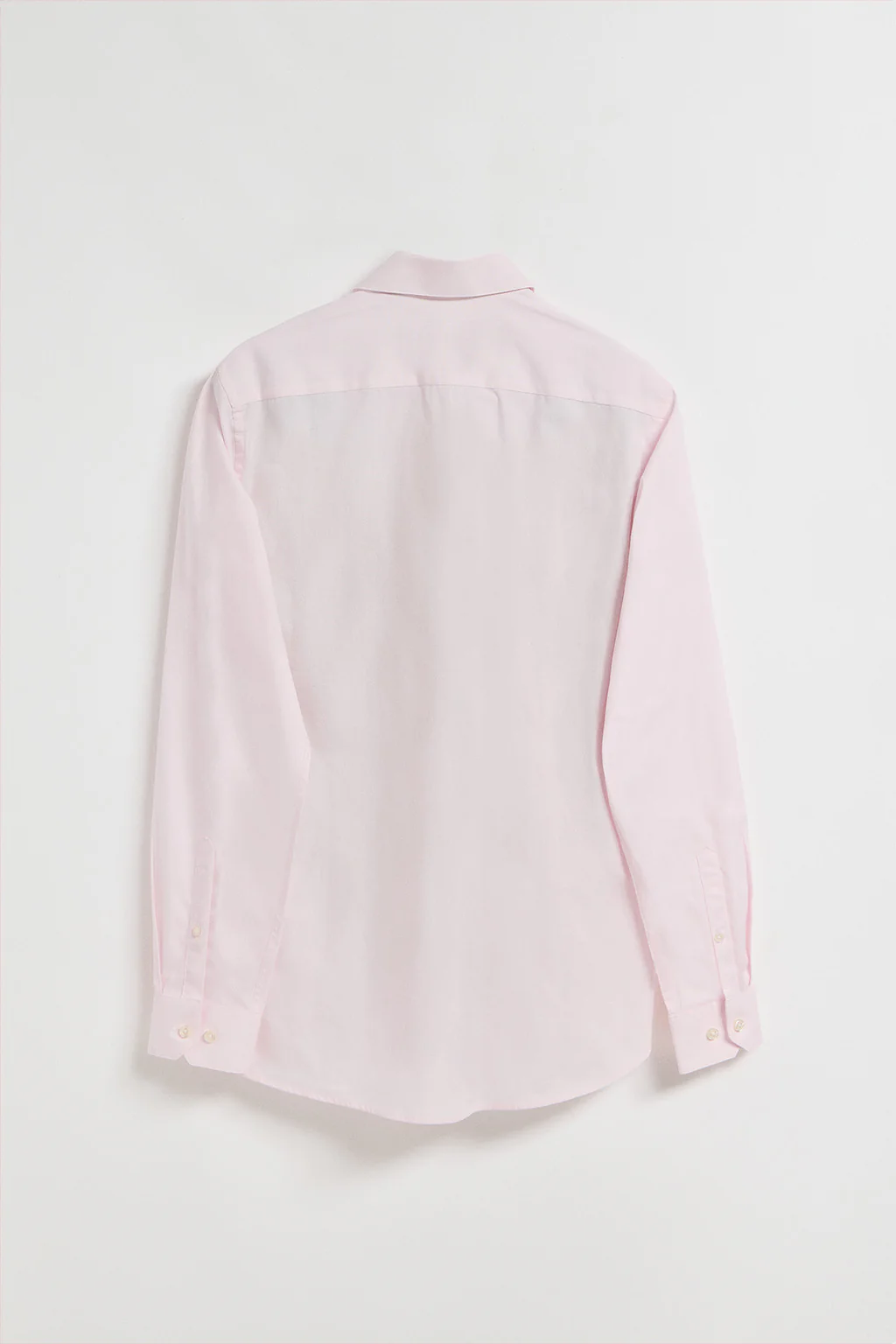 Pink slim-fit poplin shirt with Rigby Go embroidered logo - Image 6