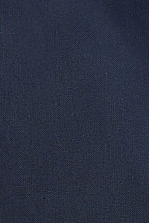 Navy-blue cotton-linen short-sleeve shirt with regular fit and Rigby Go logo - Image 11