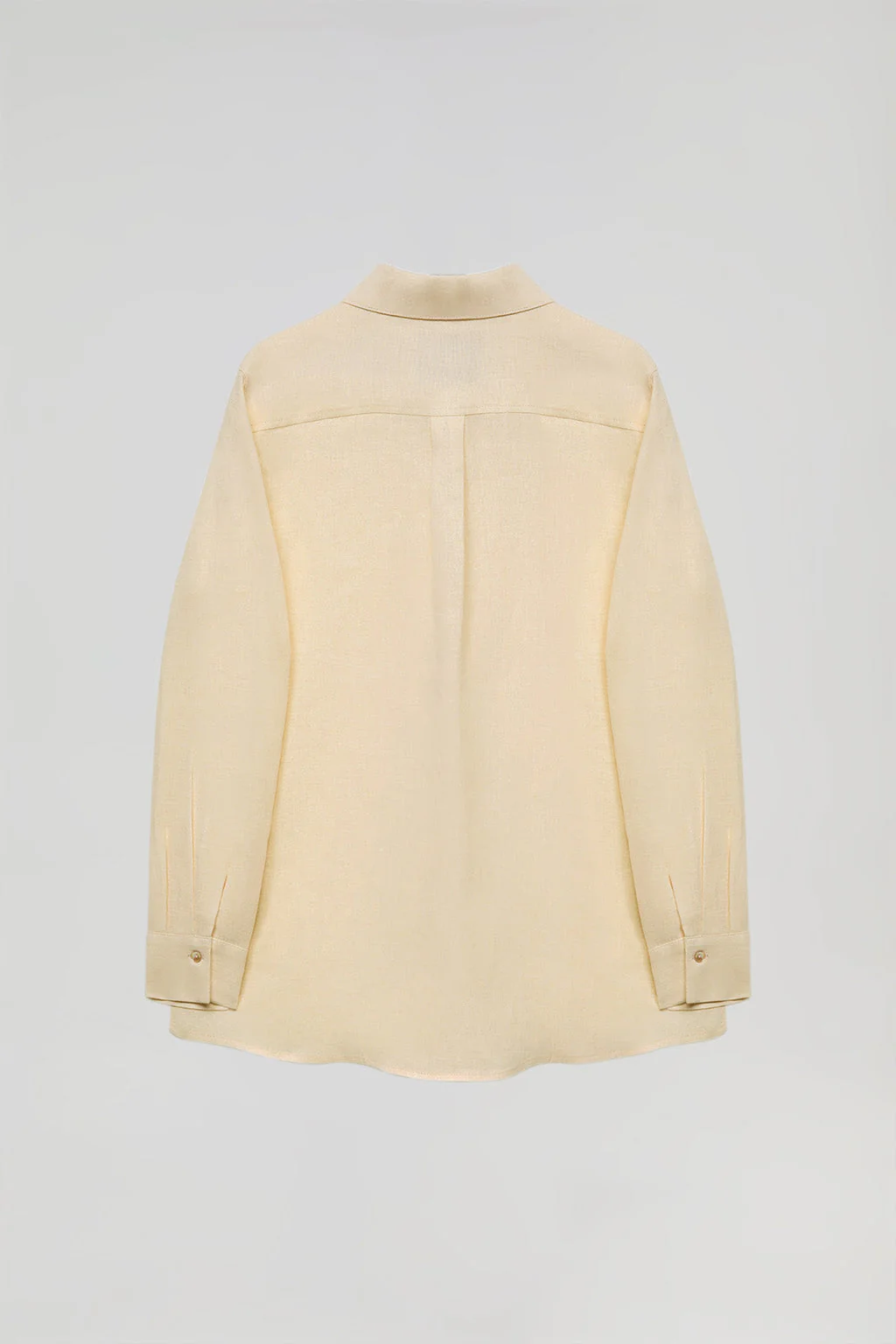 Beige linen shirt with Rigby Go embroidered detail - Image 11