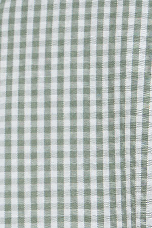Green gingham shirt with slim fit and Rigby Go logo - Image 10