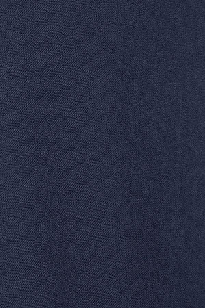 Navy-blue regular-fit shirt in linen and cotton with Rigby Go embroidery - Image 8