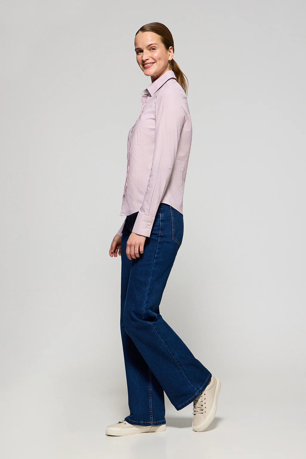 Pink houndstooth shirt with Rigby Go embroidery - Image 4