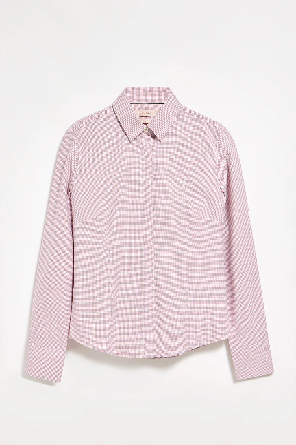 Pink houndstooth shirt with Rigby Go embroidery - Image 7