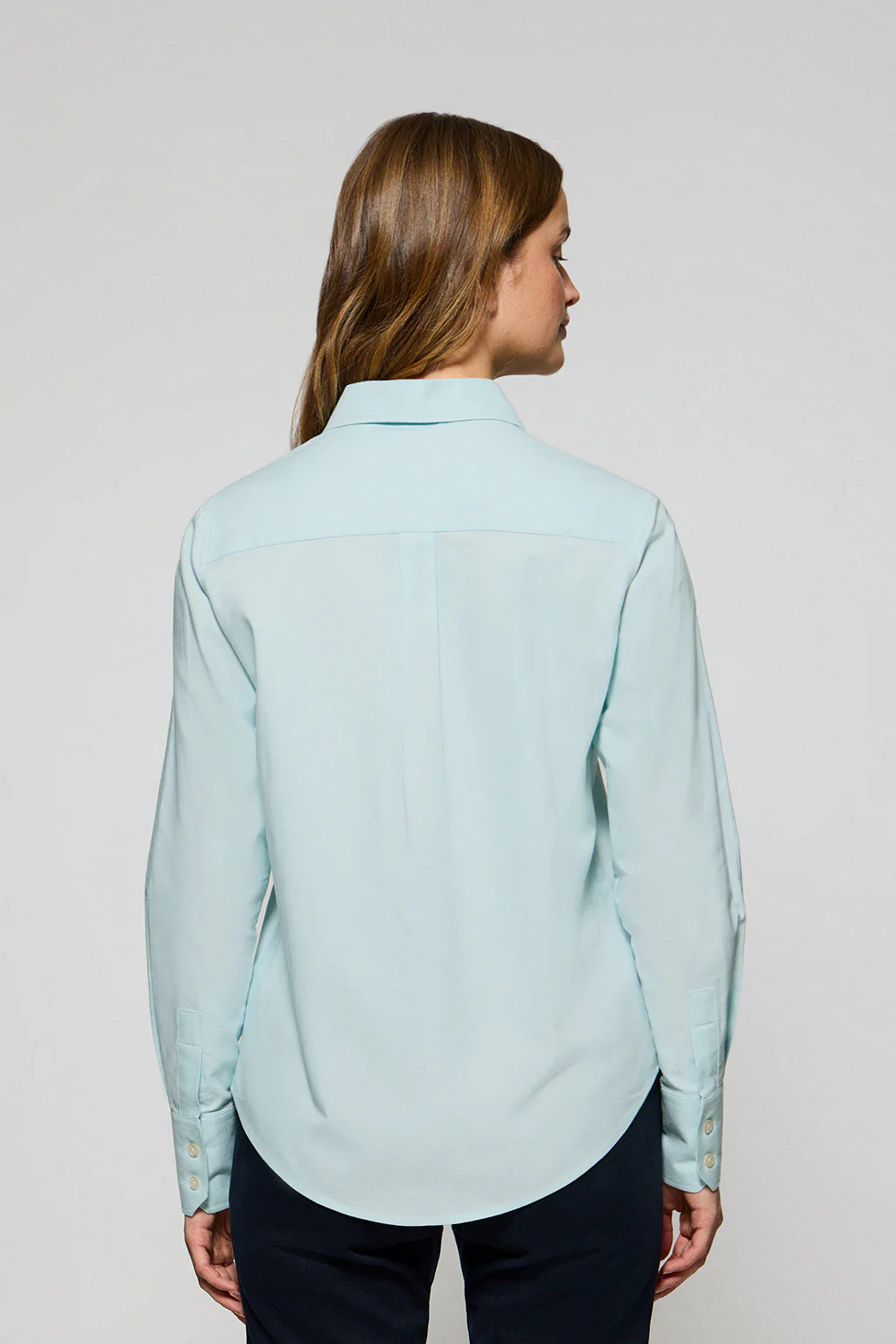 Aqua regular-fit Oxford shirt with Rigby Go logo - Image 2
