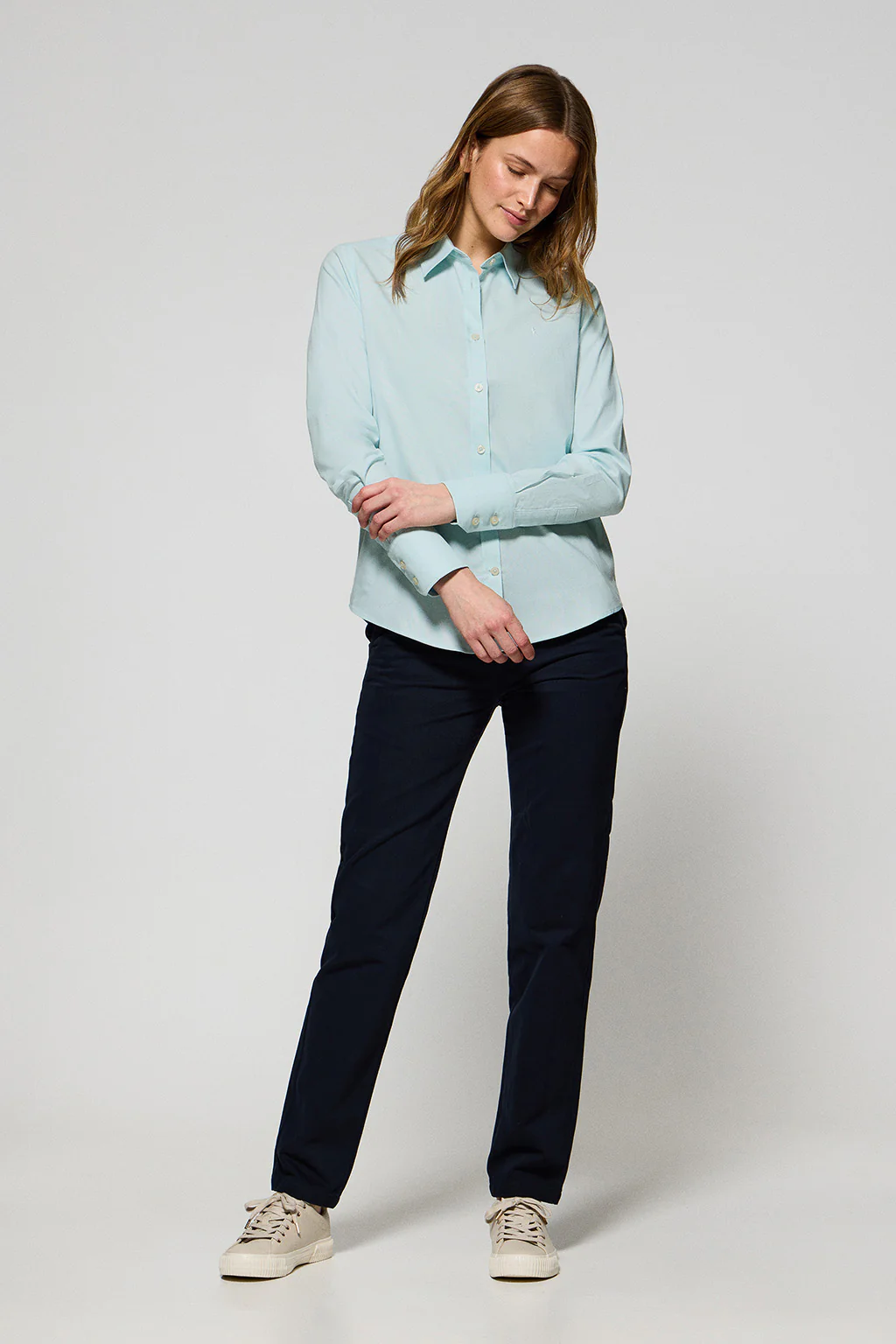 Aqua regular-fit Oxford shirt with Rigby Go logo - Image 4