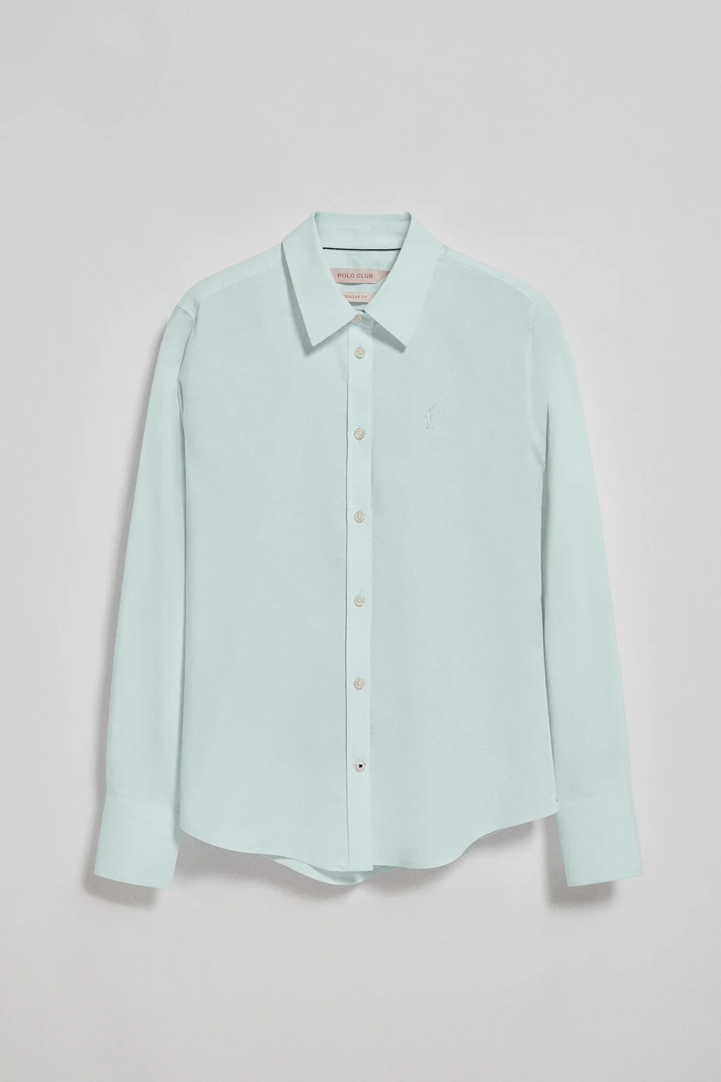 Aqua regular-fit Oxford shirt with Rigby Go logo - Image 5